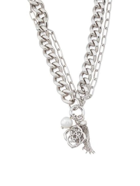 Kendra Scott Jewelry - KENDRA SCOTT Silver White Pearl Everleigh Chain Necklace